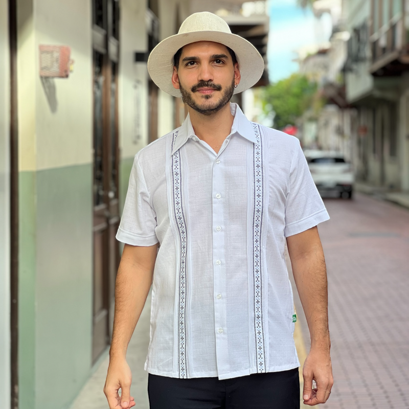 GUAYABERA PEDASÍ BLANCA  MC