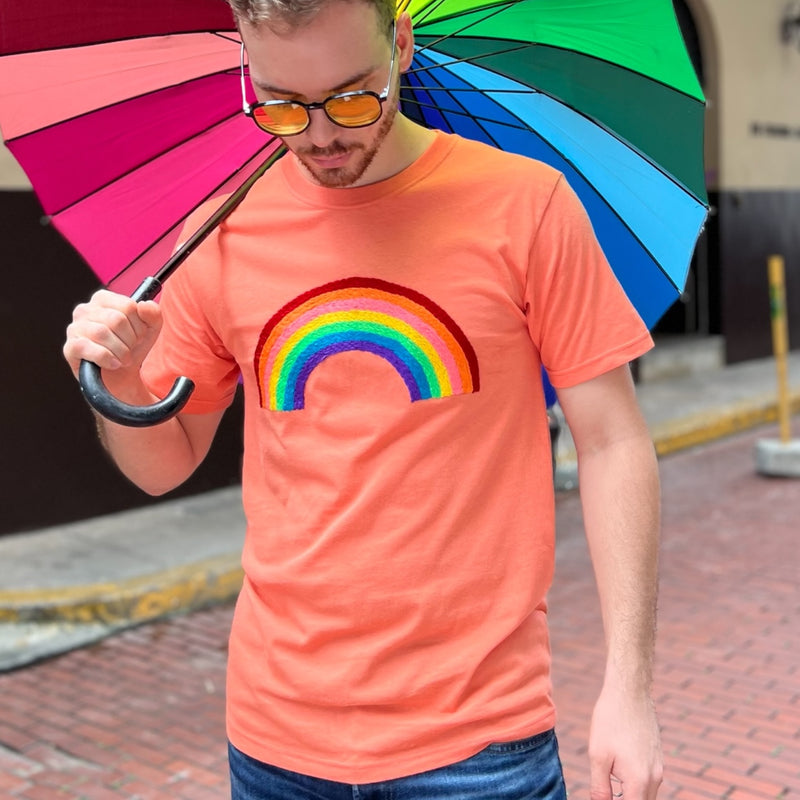 PLAYERA ARCOÍRIS NARANJA