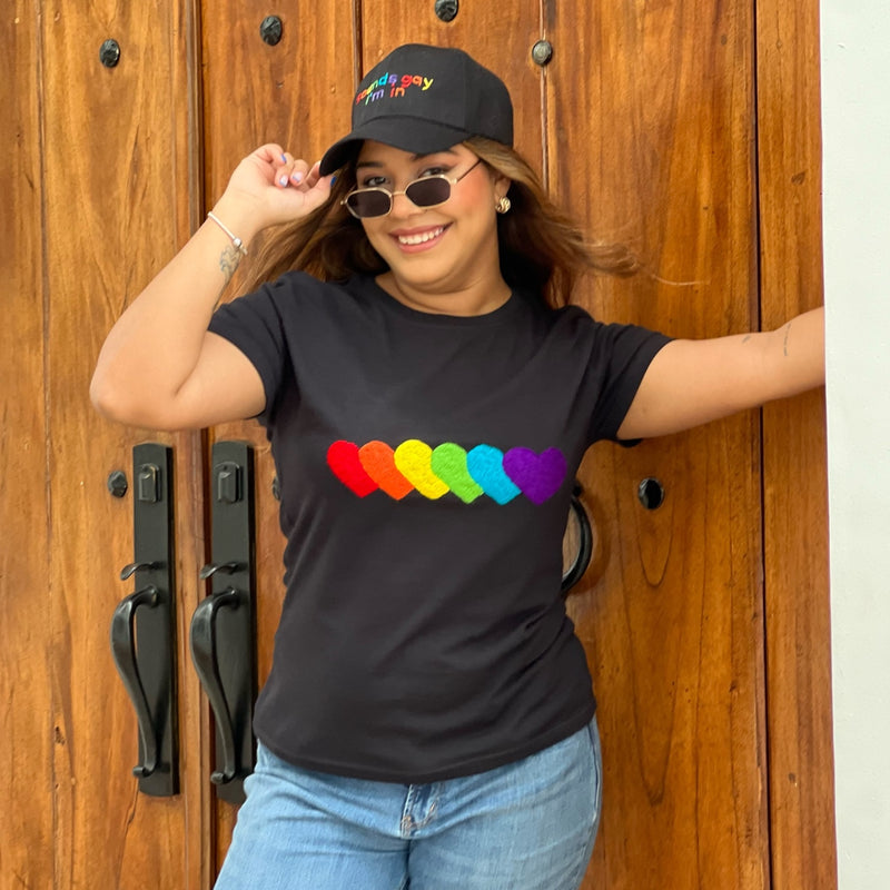 PLAYERA CORAZÓN PRIDE MUJER