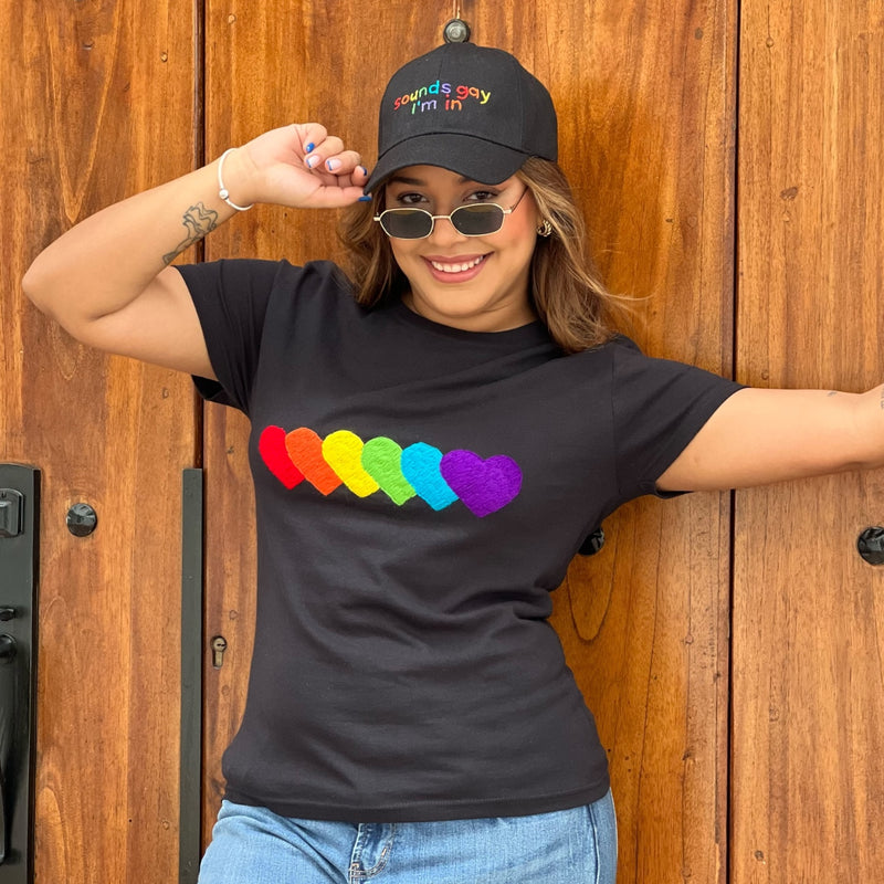 PLAYERA CORAZÓN PRIDE MUJER