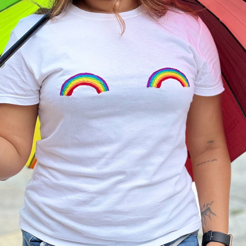 PLAYERA DOBLE ARCOÍRIS PRIDE