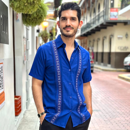 GUAYABERA COIBA AZUL REY