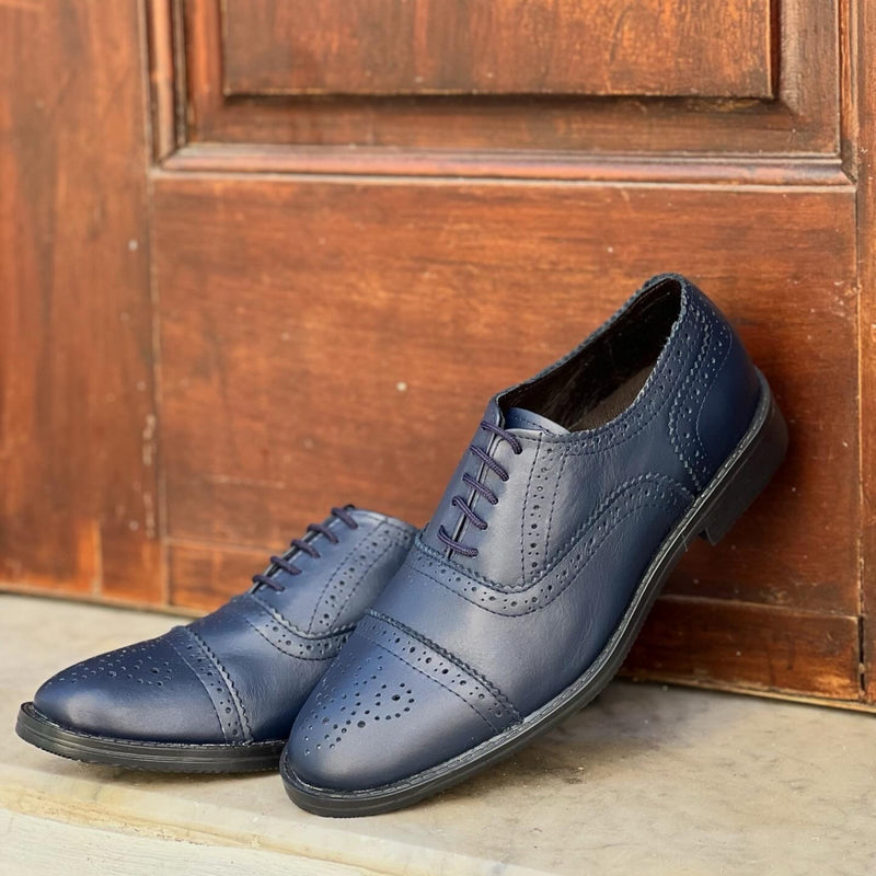 ZAPATO OXFORD CLÁSICO AZUL