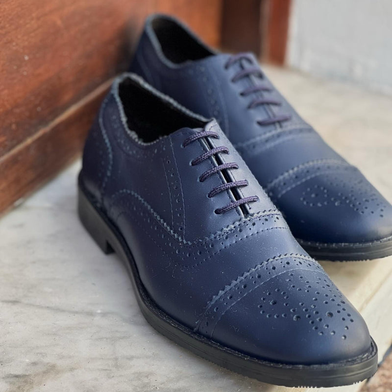 ZAPATO OXFORD CLÁSICO AZUL