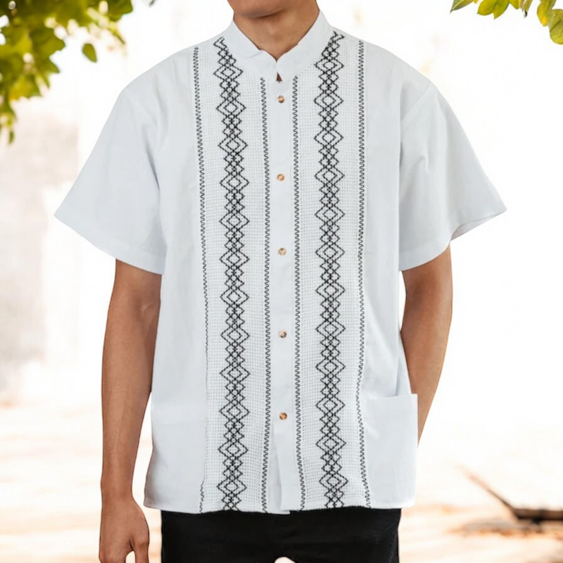 Guayabera Embroidered Front