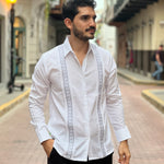 GUAYABERA COIBA MANGA LARGA BLANCA