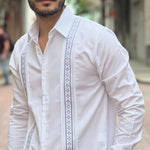 GUAYABERA COIBA MANGA LARGA BLANCA