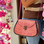 FLORAL LEATHER BAG