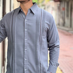 GUAYABERA CELESTUN GRIS