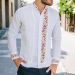 GUAYABERA COLIBRÍ BLANCO