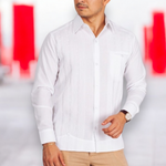 GUAYABERA YUCATECA PRESIDENCIAL BLANCA