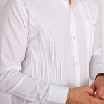 GUAYABERA YUCATECA PRESIDENCIAL BLANCA