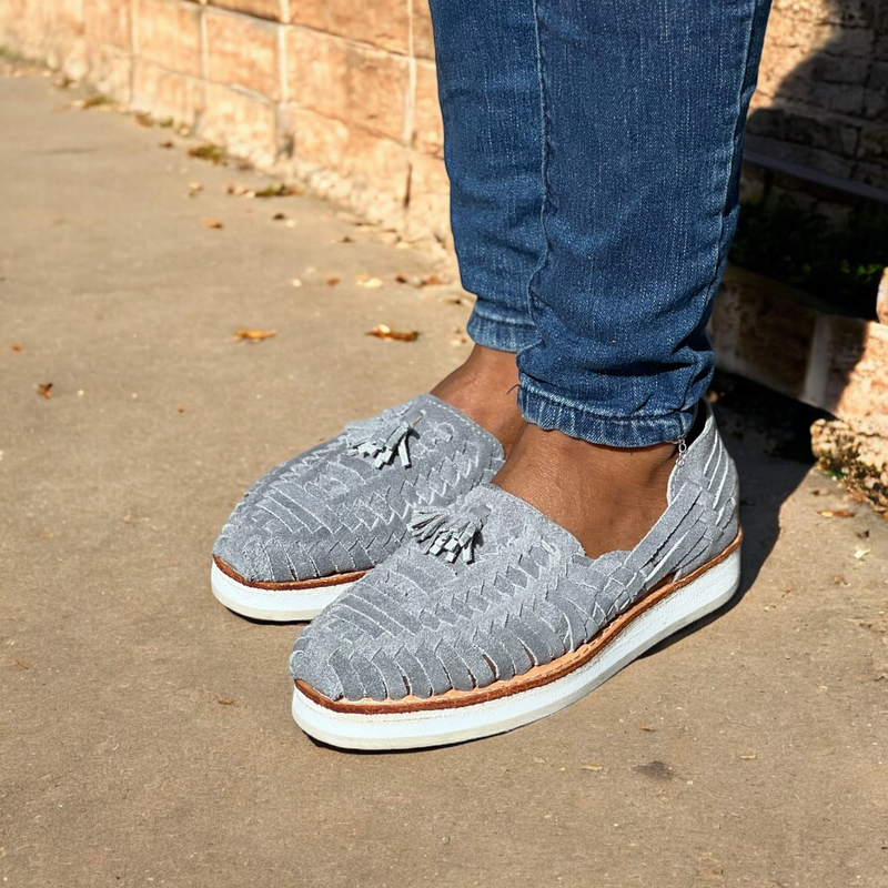 FLATS MOTAS GAMUZA GRIS