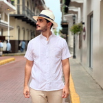 GUAYABERA CUZAMA BLANCA MANGA CORTA