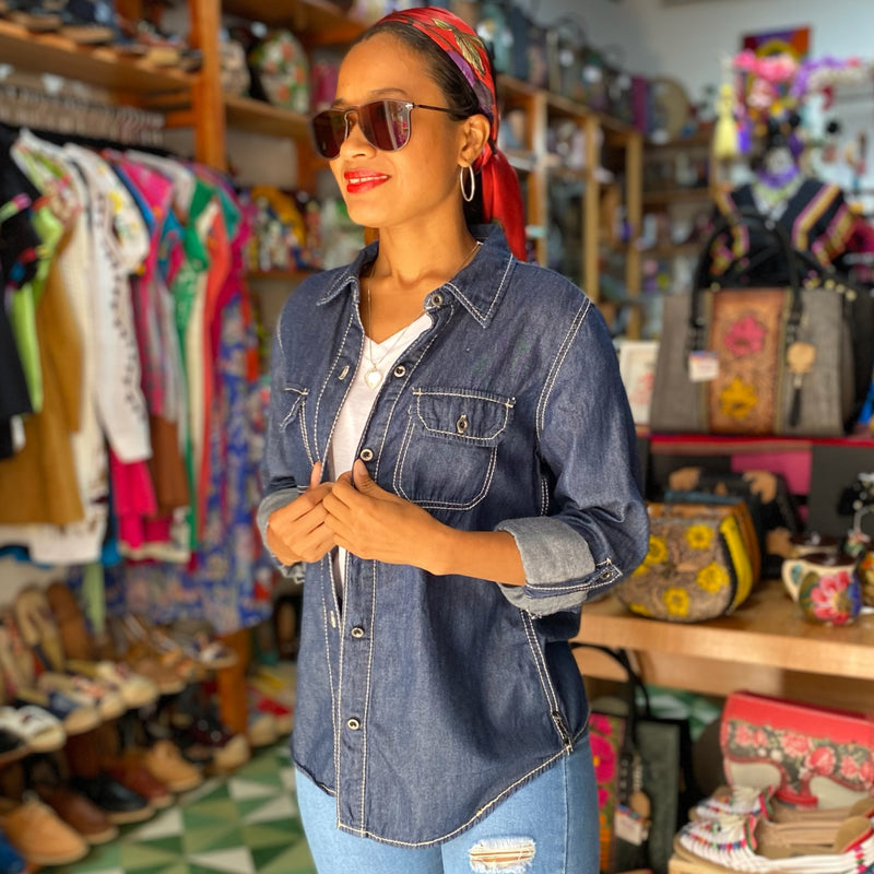 BLUE JEANS SKIRT SHIRT