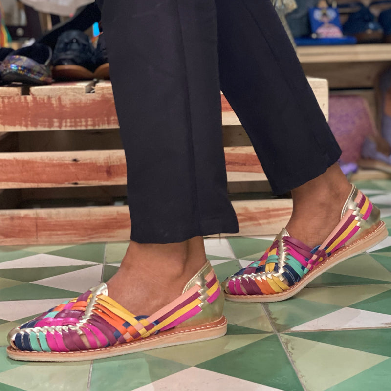 FLATS CLAVEL DORADO MULTICOLOR