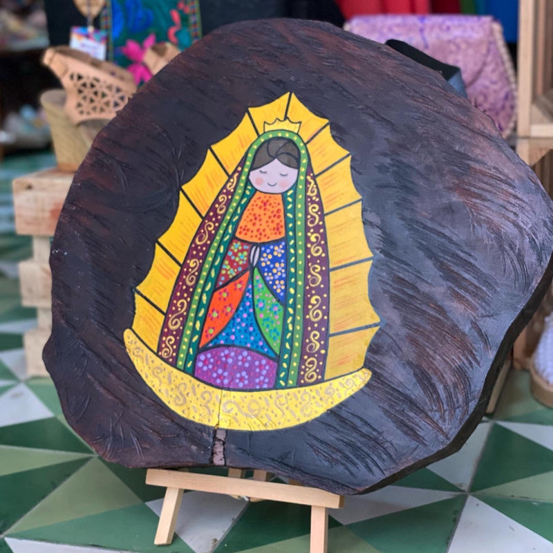 PINTURA VIRGEN DE GUADALUPE EN TEONCO