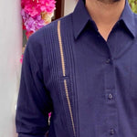 BLUE CELESTUN GUAYABERA